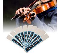 Etiqueta Engomada del Diapasón de Violín, Paquete de Guía de Dedos, Marcadores de Diapasón de Guía para la Práctica de Principiantes (BC03 1/8 borde azul)