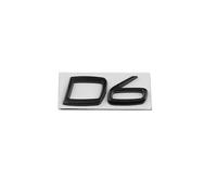 Etiqueta engomada del Emblema de la Insignia del Logotipo de Las Palabras D2 D3 D4 D5 D6 D7 del Metal del Coche(D6 Gloss Black)