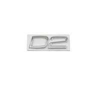 Etiqueta engomada del Emblema de la Insignia del Logotipo de Las Palabras D2 D3 D4 D5 D6 D7 del Metal del Coche(D2 Chrome)