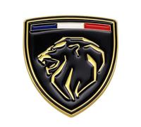 Etiqueta Engomada del Emblema del Logotipo del Coche 3D para Peugeot 308 SW III 2021-, Insignia de Diseño de Coche, Accesorios de Estilo,A- Without Letters
