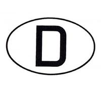 ETIQUETA ENGOMADA DEL PVC &#x 2022; D = Alemania &#x 2022; NUEVO Talla 10,2cm x 6,6cm (301002) Autoadhesivo Car Correctamente La Bandera Del País