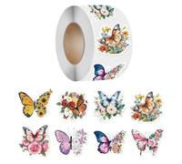 Etiqueta engomada del rollo de, etiqueta adhesiva de recompensa, pegatinas decorativas, pegatinas de flores de para álbumes de recortes, sello de sobre decorativo