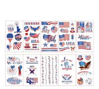 Etiqueta Engomada Del Tatuaje De La Bandera Del Día De La Independencia Americana Fiesta Tatuaje Temporal Pegatina Al Por Mayor Tatuaje