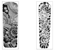 Etiqueta Engomada Del Tatuaje Del Jugo De Hierbas Brazo Completo De La Flor Del Brazo Impermeable Y A Prueba De Sudor Pegatina De Tatuaje Semipermanente Que Cubre La Cicatriz Personalizada