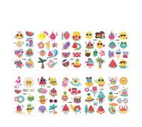 Etiqueta engomada del tatuaje impermeable del patrón kayong de verano for niños, vacaciones junto al mar(10 pcs a)