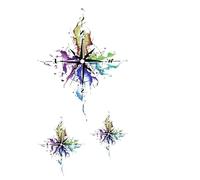 Etiqueta engomada del tatuaje temporal for las mujeres flores arte corporal tatuaje falso pegatinas de tatuaje impermeables(002)