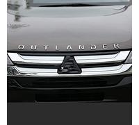 Etiqueta Engomada Metal 3D del Coche, Etiqueta Decoración Placa Identificación Insignia, Logotipo Ajuste Color Parrilla Delantera, Accesorios Exteriores, para Mitsu-bishi Outlander
