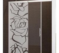 Etiqueta engomada para puerta de ducha theme- Ocultante con chorro de arena satinado Crystal (especial para puerta de ducha y vidrio) - size
