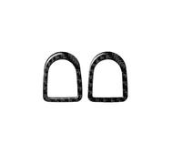 Etiqueta Engomada Perilla Pasador Cerradura Puerta Coche Calcomanía Cubierta Interior Ajuste Fibra Carbono Para Ford Para Mustang 2009 2010-2013 2014 Interior Coche Cubierta Panel