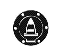 Etiqueta Engomada Protectora Cubierta Tanque Pegatinas para La Tapa del Depósito De Combustible De La Motocicleta para Du&Cati para Multistrada 950 1100 1200 V2 V4(Negro)