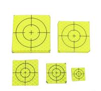 Etiqueta engomada reflectante de la diana 100PCS para el equipo de topografía de la estación total en la construcción de edificios y aplicaciones de tún