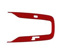 Etiqueta Engomada RHD LHD Fibra Carbono Suave Real Para Consola Central Pegatinas Cambio Marchas Para Toyota Para Corolla 2019-2024 Interior Coche Cubierta Panel(RHD Red)