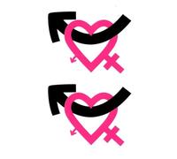 Etiqueta Engomada Temporal Del Tatuaje Del Amor De La Esposa Caliente Impermeable Y Duradera