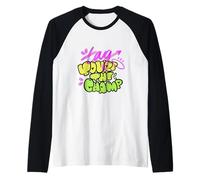 Etiqueta Eres el campeón Graffiti Street Art Design Camiseta Manga Raglan