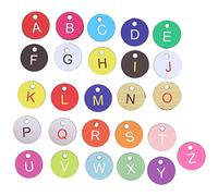 Etiqueta numerada de colmena, 26 piezas marcador de etiqueta numerada de colmena etiqueta de colmena redonda con letras, suministros de apicultura multiusos(26 colores)