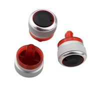 Etiqueta Panel Coche Perillas Control Calor Aire Acondicionado Pegatina Interruptor Para Peugeot 206 207 2006-2011 Perilla aire acondicionado(Plata)