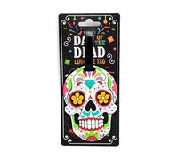 Etiqueta para equipaje de PVC - Calavera mexicana - Día de los Muertos - Etiqueta para Maleta Avión Puckator