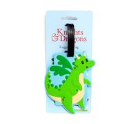 Etiqueta para maleta de PVC, diseño de dragón, colección Caballeros y Dragones, etiqueta para equipaje de bodega de avión, Puckator