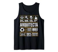 Etiqueta Profesión Trabajo Arquitecta Regalo Humor Camiseta sin Mangas