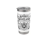 Etiqueta Spirit of Scotland Claymores Slàinte Mhath para luces Vaso térmico de acero inoxidable de doble pared