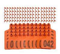 Etiquetador de orejas para - Etiquetador de orejas para agrícola | 001-100 Pendientes De Seguimiento De Identificación Para Caballo Ovejas Aves De Corral Cabra Comodidad