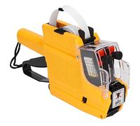 Etiquetadora de precios SustVita de 2 líneas con pantalla de 10 dígitos.Esta pistola de fijación de precios con etiquetas de doble línea está diseñada para codificar fechas de (Amarilla)