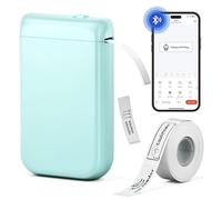 Etiquetadora, etiquetadora Bluetooth compatible con teléfono, máquina etiquetadora con cinta, mini etiquetadora para escuela familiar, etiquetadora portátil con muchas plantillas de estilo,
