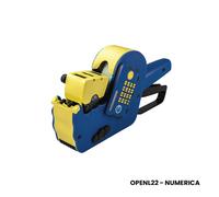 Etiquetadora manual 2 líneas alfanumérica 12 + 12 Open NL22 22 x 12 mm