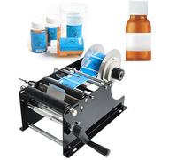 Etiquetadora manual de botellas autoadhesiva, eficiente con 30 etiquetas/aplicador mínimo para recipientes redondos