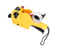 Etiquetadora Manual, Pistola Etiquetadora de Precio de 8 Dígitos de Tamaño Compacto Multifuncional Portátil con Cartucho para Almacén para Tienda de Ropa (Amarillo)