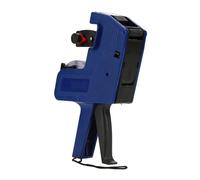 Etiquetadora Manual portátil MX 5500 de 8 dígitos, Ideal para Tiendas y mercados, Incluye Rollo de Etiquetas y 2 Ruedas de Tinta Recargables, Color Azul