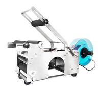 Etiquetadora semiautomática de acero inoxidable para botellas redondas, ideal para tarros de plástico, vidrio, alimentos y cosméticos