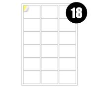 Etiquetas A4, 18 por hoja, 20 hojas, 360 etiquetas adhesivas, etiquetas de dirección, etiquetas de impresora, papel adhesivo iSOUL autoadhesivo imprimible A4 para impresión, etiquetas adhesivas láser