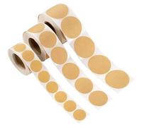 Etiquetas Adhesivas 100/500 Uds Pegatinas De Papel Kraft Etiquetas Redondas En Blanco For Etiqueta Regalo Hecho A Mano Sellado Sobres DIY Papelería(38mm 500pcs 1roll)