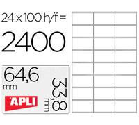 Etiquetas Adhesivas Apli A4 Apli 646 X 338 mm