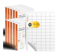 Etiquetas Adhesivas Blancas, Crea tus Pegatinas Personalizadas para cualquier Superficie, Papel A4 Adhesivo Seguro, Etiqueta Adhesiva para Imprimir - Ofituria (72 por hoja, 1000h)