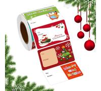 Etiquetas Adhesivas De Navidad: Rollo De Pegatinas De Navidad, Etiqueta De Nombre De Navida, Etiquetas De Envoltura De Regalos De Vacaciones De Invierno, Etiqueta De Regalo De Para Regalos Et