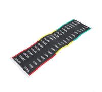 Etiquetas adhesivas de peso para equipos de gimnasio de 5 kg a 100 kg, material de polipropileno, resistente a arañazos, sudor y detergentes con identificación de número claro