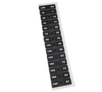 Etiquetas adhesivas de peso para equipos de gimnasio de 7 a 91 kg para pilas de peso de fitness hechas de material PP suave para una fácil aplicación y extracción