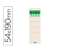 Elba Lomera Etiquetas Adhesivas Color Hueso 54 X 190 mm Paquete De 10 Unidades