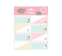 Etiquetas adhesivas pusheen foodie collection - pegatinas libro nombre