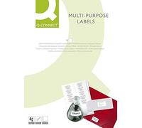 Etiqueta adhesiva q-connect kf10662 tamaño 210x148,5 mm fotocopiadora laser ink-jet caja con 100 hojas din a4 - KF10662