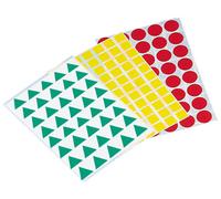 Gomets Figuras Geometricas 993 Bolsa Con 12 Hojas Surtidas