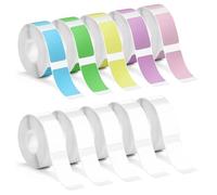 Etiquetas autoadhesivas, 10 volúmenes, 12 mm x 40 mm, autoadhesivas, etiquetas para etiquetar, compatibles con impresora de etiquetas P15/D30/Q30 para el hogar, oficina, escuela, almacén, 160