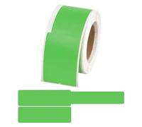 Etiquetas Cables 100 uds/rollo de etiquetas de Cable autoadhesivas, resistentes al agua, bridas for marcar cables, pegatina for impresora láser, organizador de red, accesorios de cableado(Green)