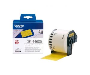 Etiquetas cinta continua brother amarilla dk44605 62mm