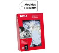 Etiquetas Colgantes APLI 11 x 29 mm., Caja x1000
