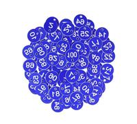 Etiquetas con números grabados en ABS, Etiquetas numéricas de ABS grabadas 200 piezas 1-200 Multicolor(Deep Blue)