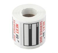 Etiquetas de Aceite 300uds Transparentes Reubicables Etiquetas | 300 unidades por rollo, material claro para lite, reubicable , ideal para parabrisas