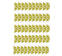 Etiquetas de alto voltaje autoadhesivas, advertencia de choque eléctrico, pegatinas seguras triangulares amarillas para equipos eléctricos, símbolos de peligro